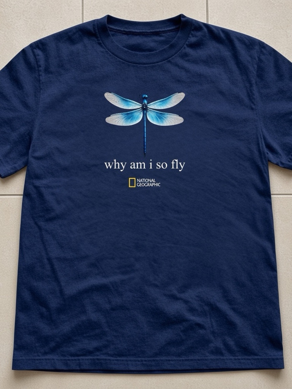 National Geographic “Why I Am So Fly” -Navy T-shirt